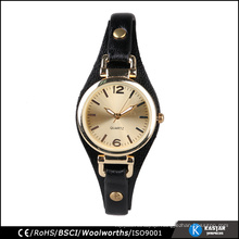 Gold Fashion Women watches, stainless steel case back watch lady